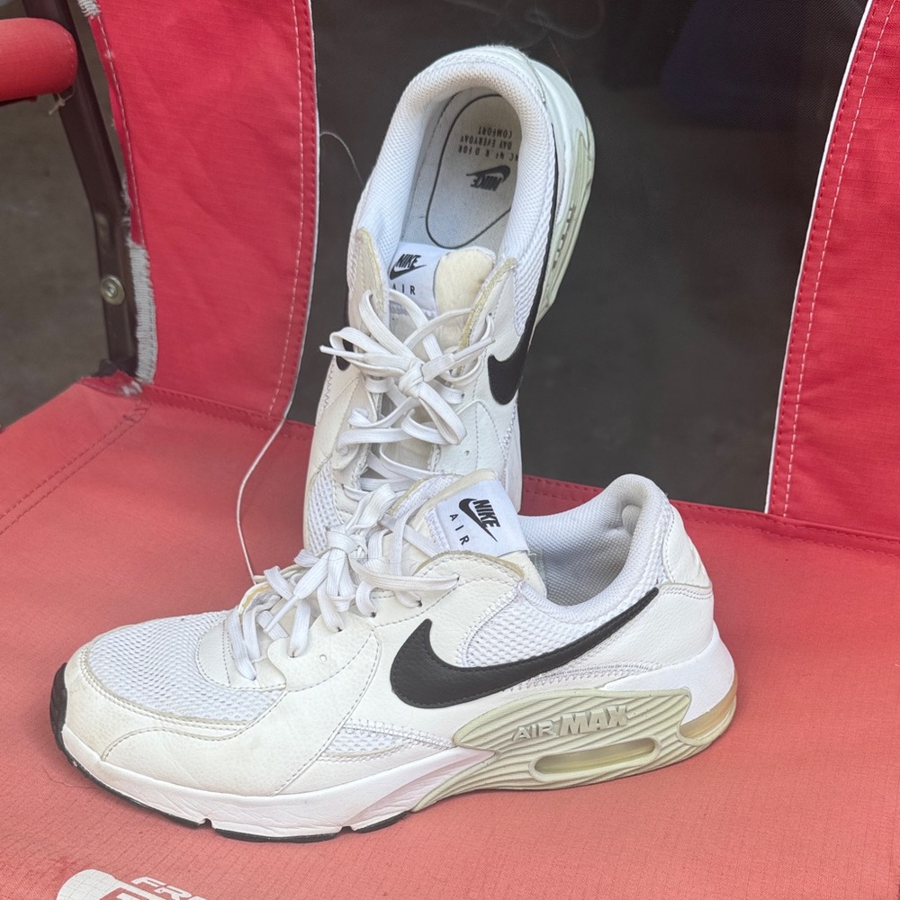 Nike Air Max White and Black Sneakers